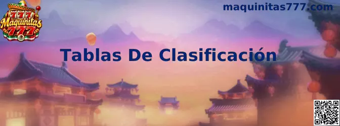 Panel ilustrativo de Tablas De Clasificación de Maquinitas 777